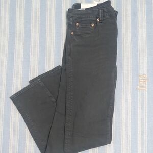 American Eagle Outfitters Charcoal Straight Leg Jeans
